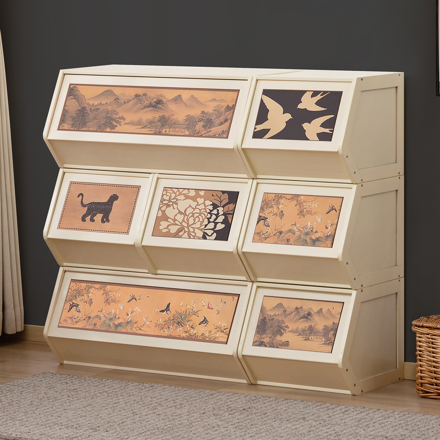 网红创意五斗柜卧室储物