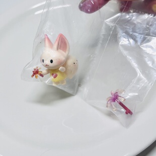 正版dimoo夏日烟火宠物奶油胶diy配件摆件娃娃屋微缩玩具