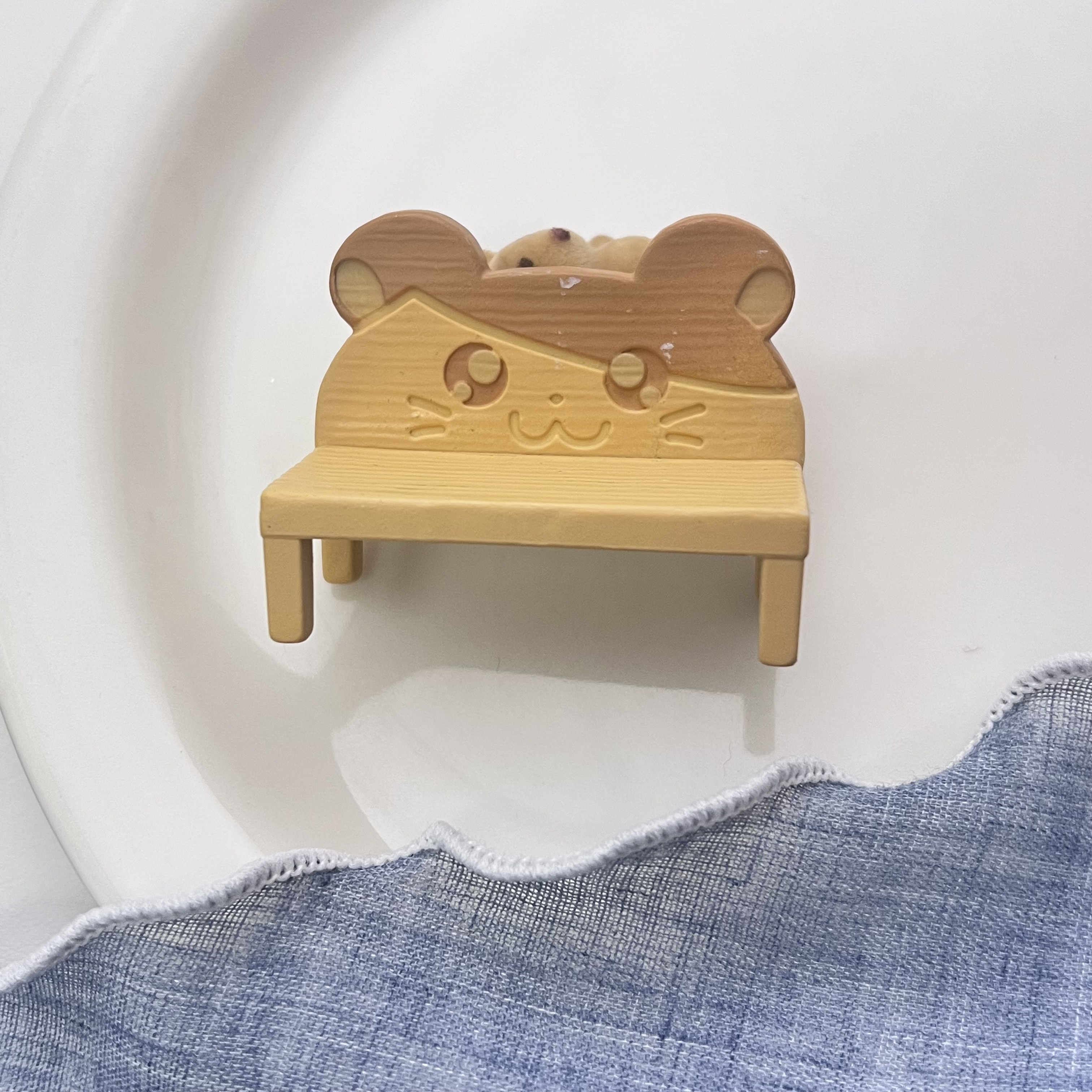 正版散货rement哈姆太郎凳子奶油胶diy配件娃娃屋过家家玩具