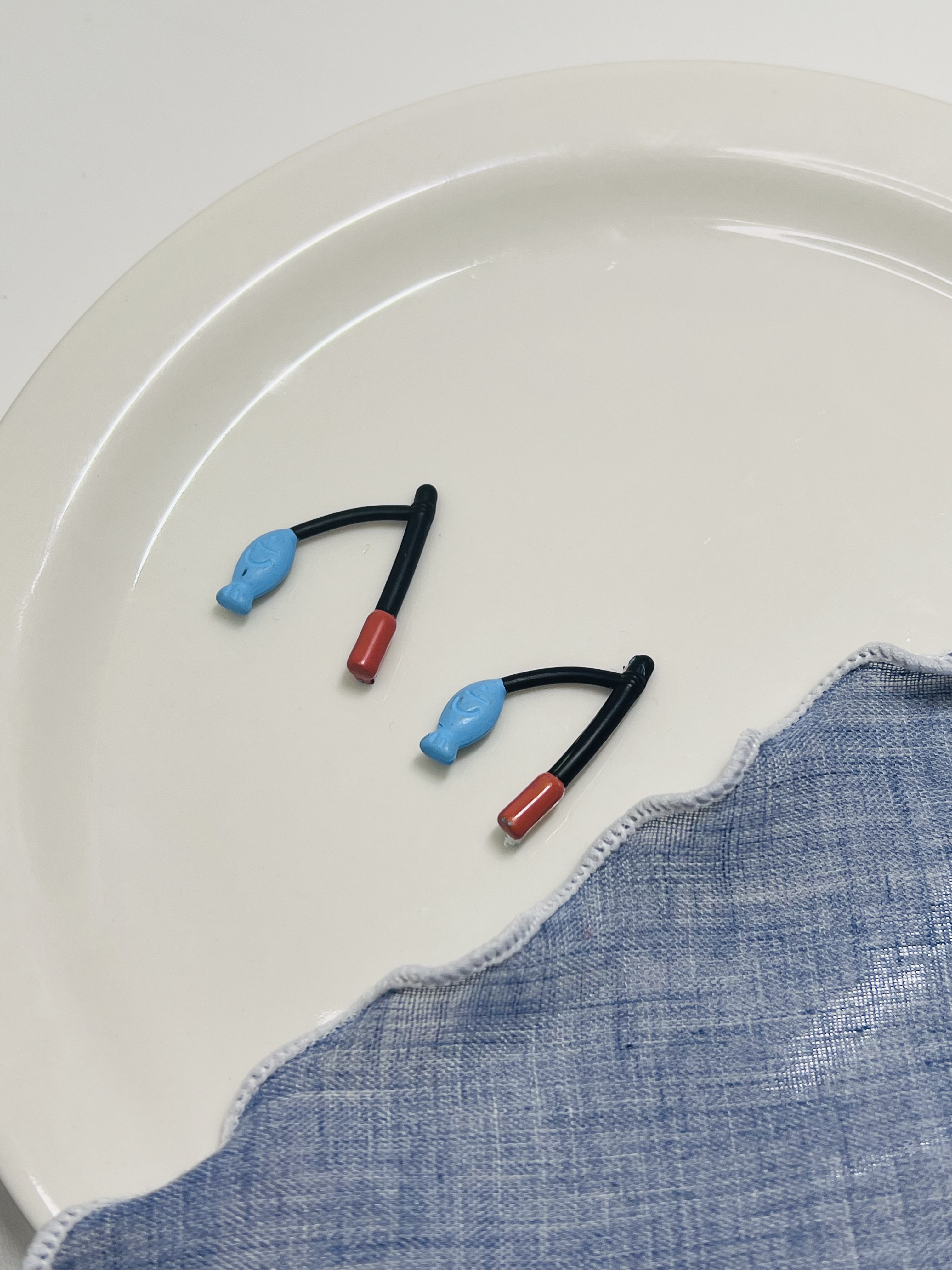 散货盲盒配件 钓鱼竿 奶油胶DIY材料配件娃娃屋过家家摆件