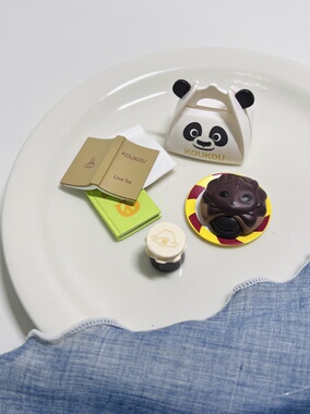 正版KOUKOU悠闲下午茶系列奶油胶diy娃娃屋摆件