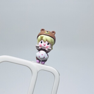 正版小甜豆超市系列盲盒公仔摆件滴胶奶油胶diy配件