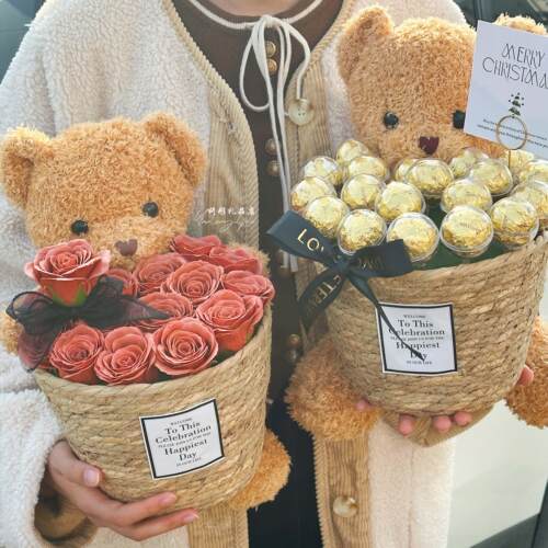 生日节日礼物女生玩偶玫