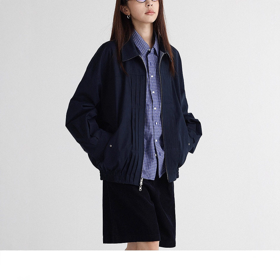 韩国小众！‘兰卡斯特’ miu系格纹双面穿气质百搭翻领夹克外套女