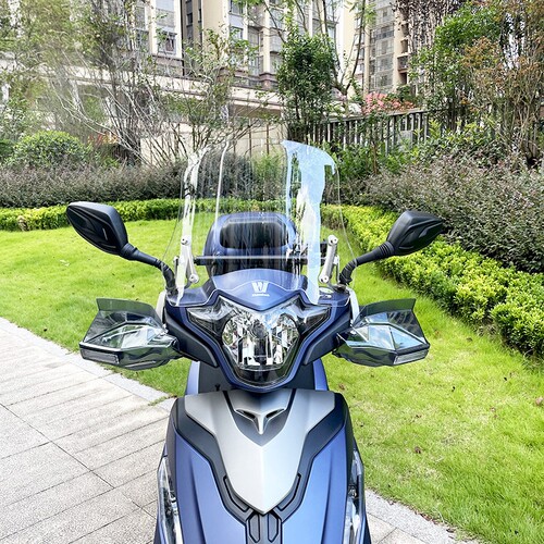 适用豪爵USR125改装前风挡玻璃HJ125T-21透明防摔挡风USR专用风挡