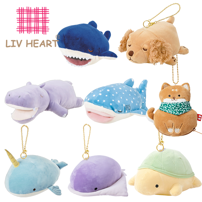livheart超柔河马鲨鱼海龟布娃娃图片