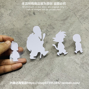 龟仙人师徒四人 通动漫画贴纸 改装装饰车贴花 后档车尾贴画包邮