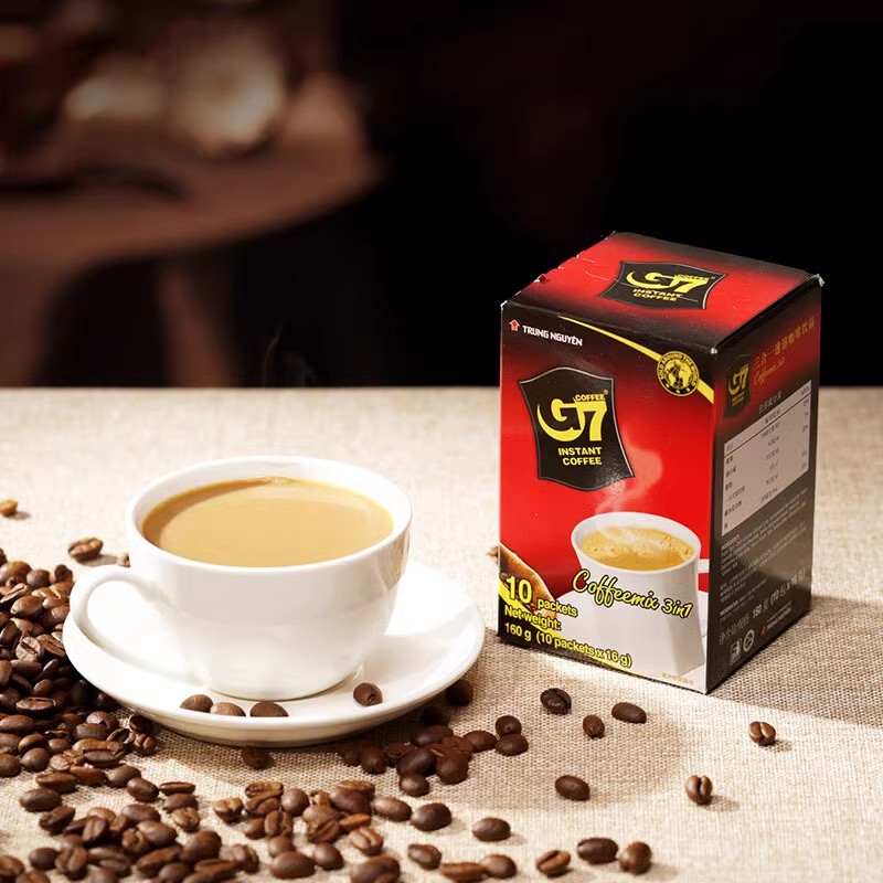 g7越南原装进口三合一速溶咖啡原味办公防困即溶咖啡正品咖啡10包