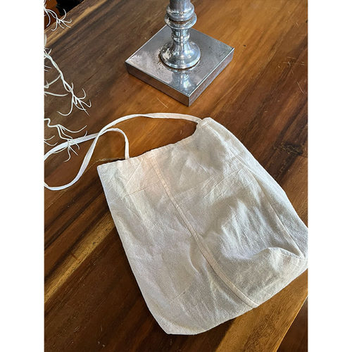 小表表妹斜跨手提帆布袋女设计感夏天帆布包