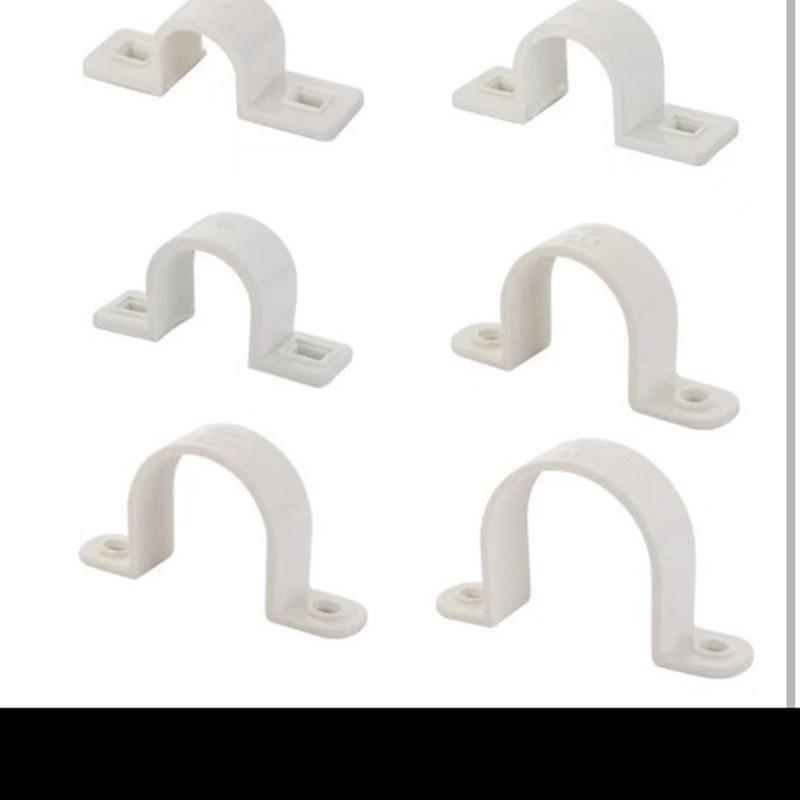 固定线卡扣骑马卡u型塑料骑马卡马鞍卡钉n型管卡 管夹 管卡穿线管