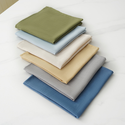 家用西餐餐巾折花布艺正方形酒店餐扣西餐布口布餐垫套装日式定制