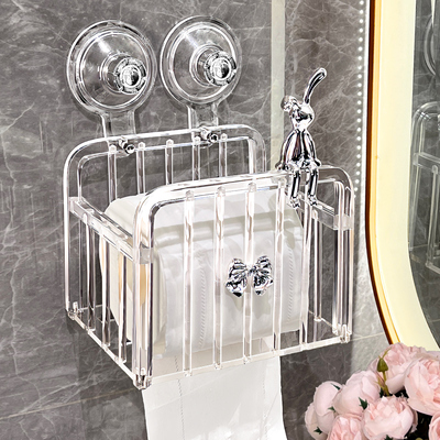 卫生间厕纸盒厕所纸巾盒免打孔抽纸卷纸放置盒洗手间壁挂式置物架