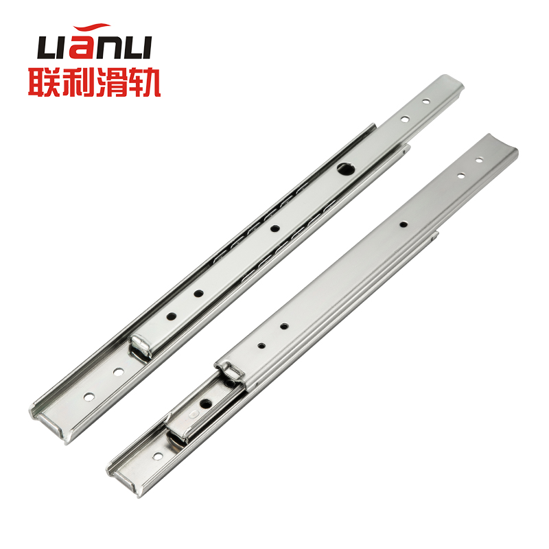 微波炉滑轨C2421 二节导轨C2431三节双层钢制20mm宽小型抽屉滑轨