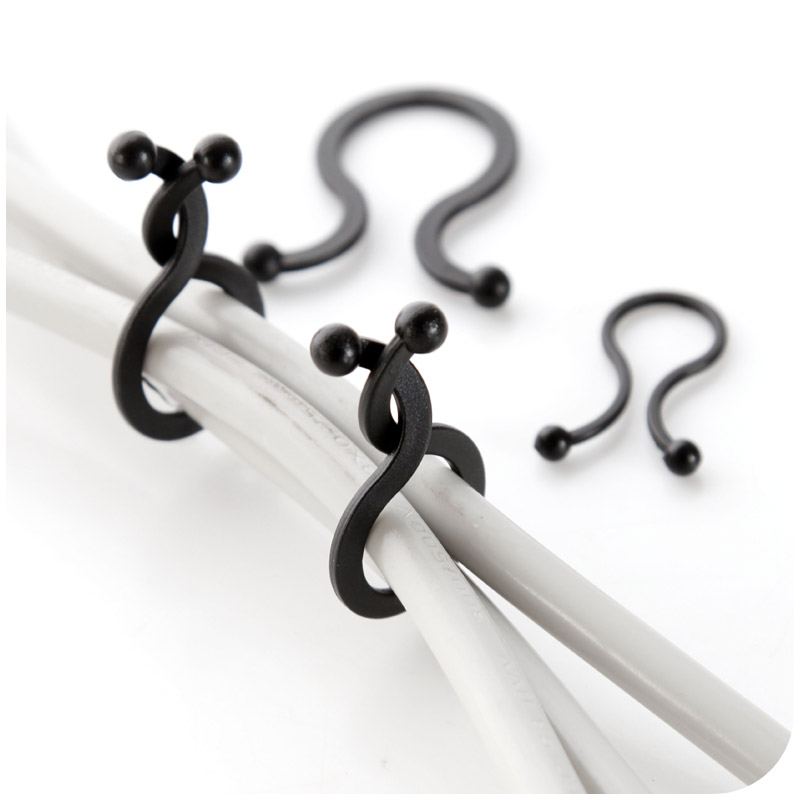 家庭电源夹线器 理线器 集线器 理线夹绕线器电线整理夹绑线带