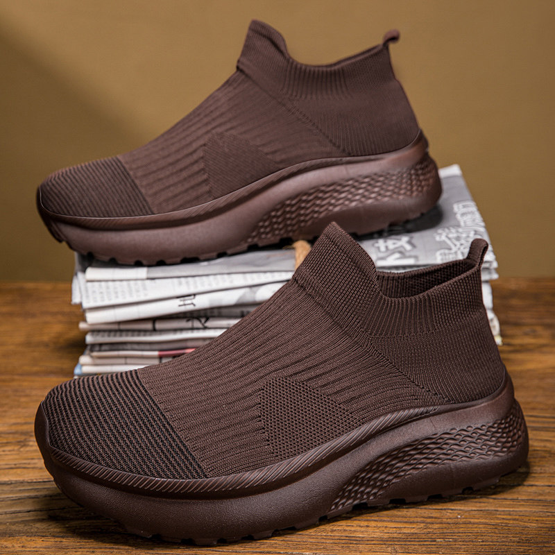 加宽男鞋大码春季一脚蹬46网面宽楦宽掌袜子鞋男士透气弹力鞋软底,流行男鞋,网面鞋,淘宝优惠券,粉丝福利购,淘宝优惠卷