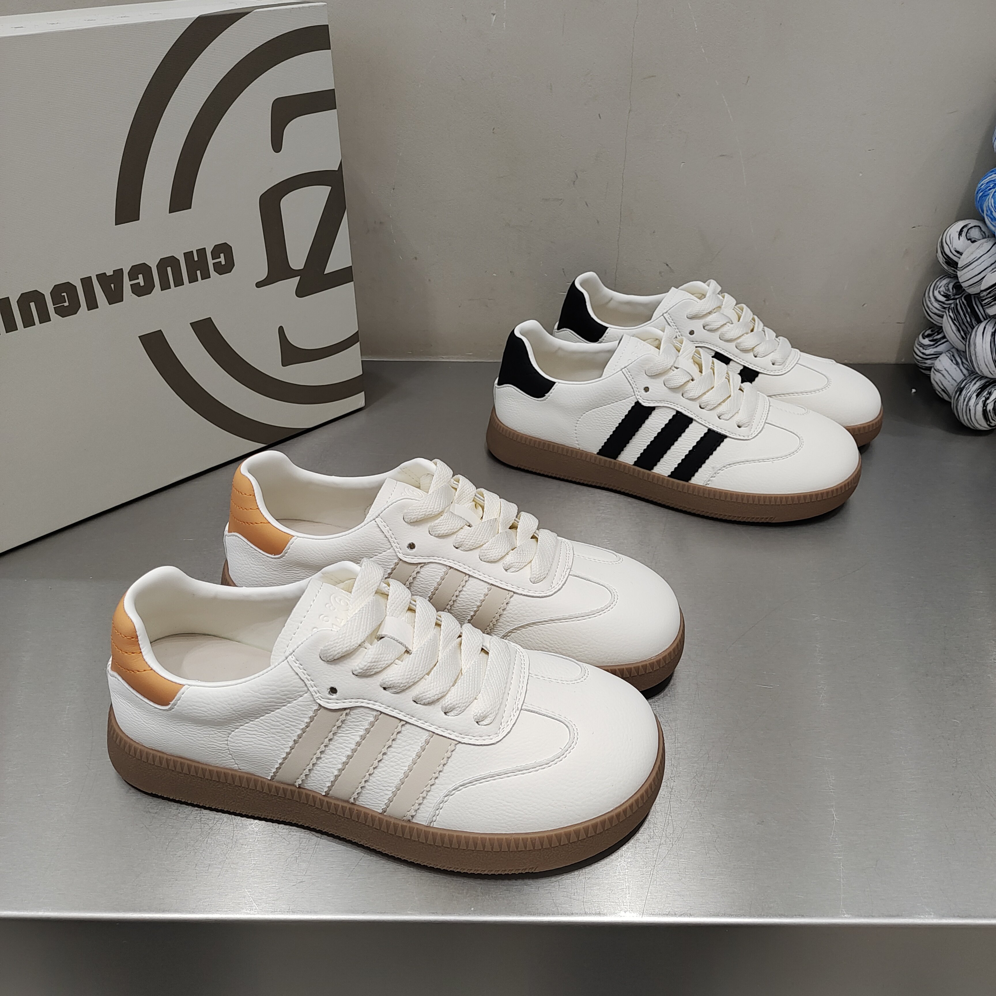 欧货平底德训鞋圆头低帮韩版休闲运动女鞋2026春款绑带拼接学院款,女鞋,棉鞋,淘宝优惠券,粉丝福利购,淘宝优惠卷