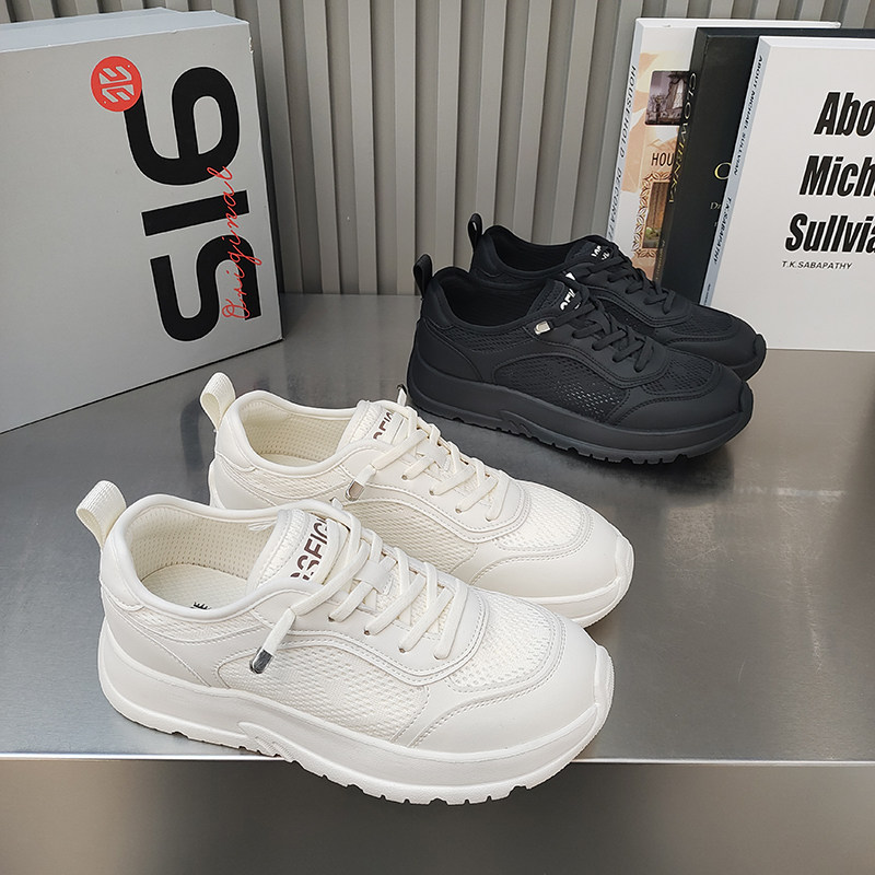 品牌超轻透气运动鞋松紧带妈妈休闲女鞋2026春夏慢跑百搭超软韩版