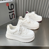 超轻低帮韩版 时尚 绑带休闲女鞋 品品厚底滑板鞋 2026春款 单鞋 百搭款