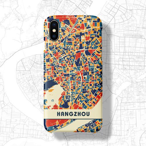 潮中国城市艺术杭州宁波适用于iPhone11ProXR6SXsMax8Plus7手机壳