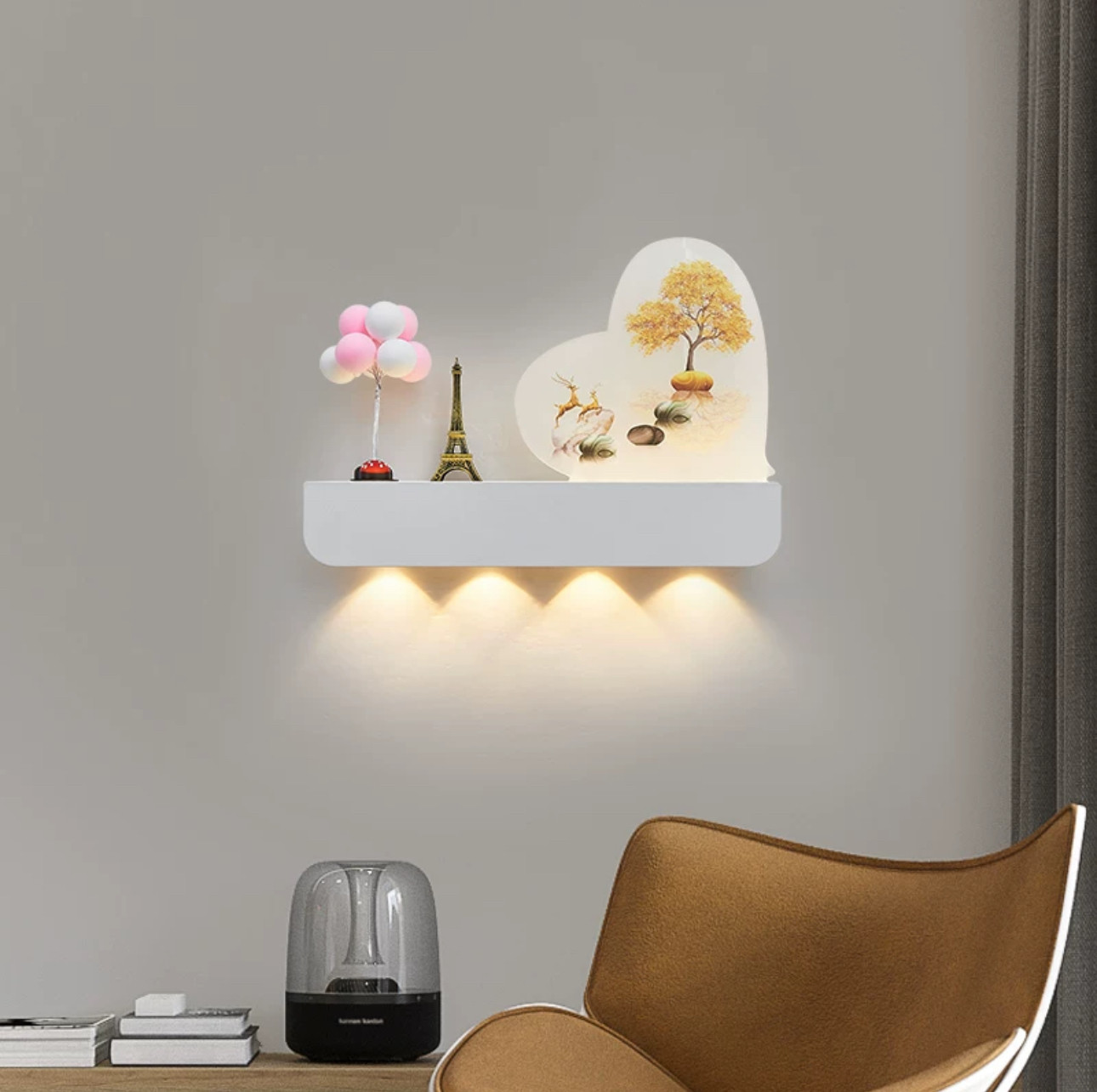卧室床头壁灯走廊氛围灯客厅房间墙壁灯创意儿童房间声控装饰壁灯,家装灯饰光源,壁灯,淘宝优惠券,粉丝福利购,淘宝优惠卷