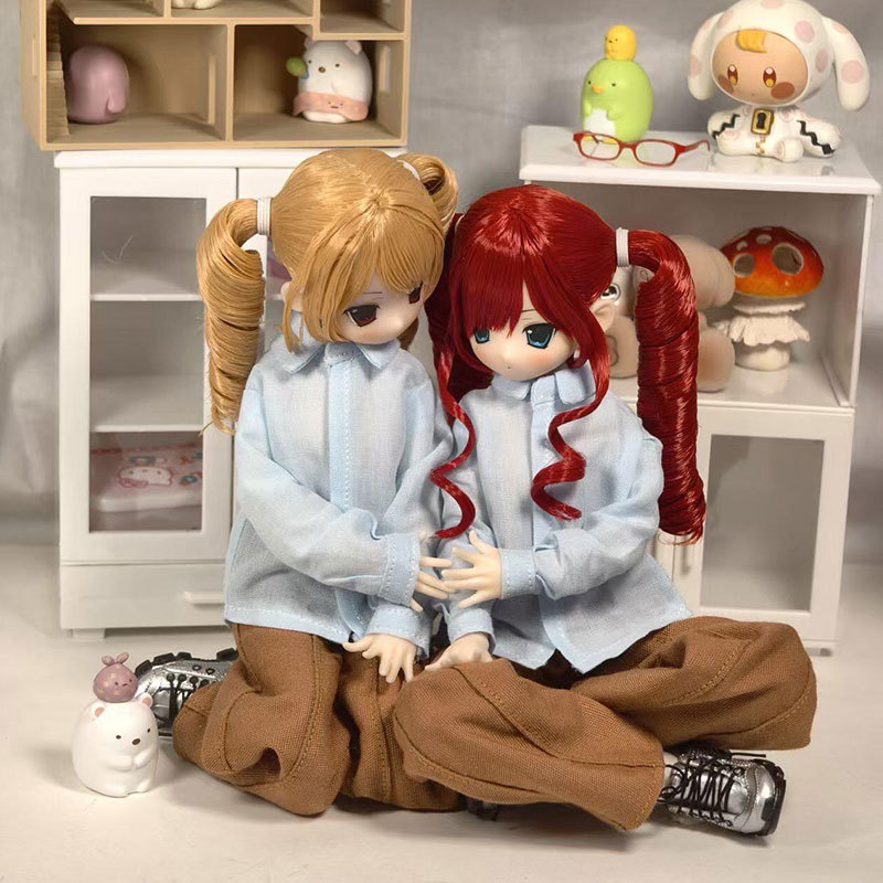 Azone6分特六ob22/ob24浅蓝色通勤职业日常休闲bjd娃衣套装图片