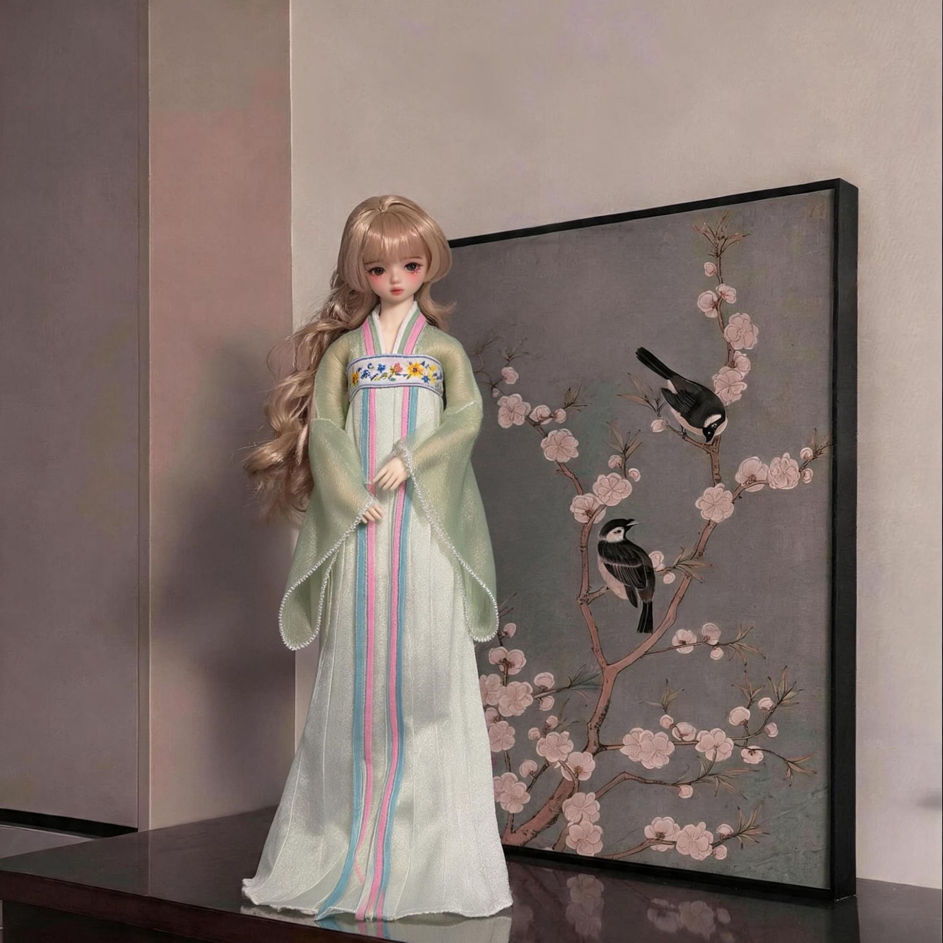 身高30厘米6分女娃叶罗丽胖娃bjd 古风汉服娃衣套装换装玩具心怡