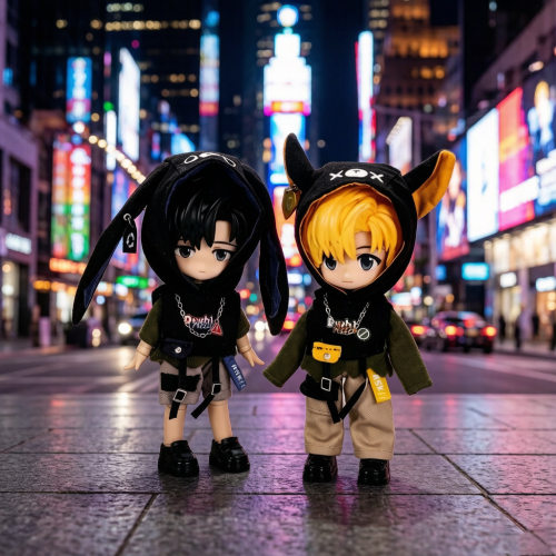 12分娃衣 OB11废土机能风套装 帅气工装 UFdoll GSC素体P9P10通用