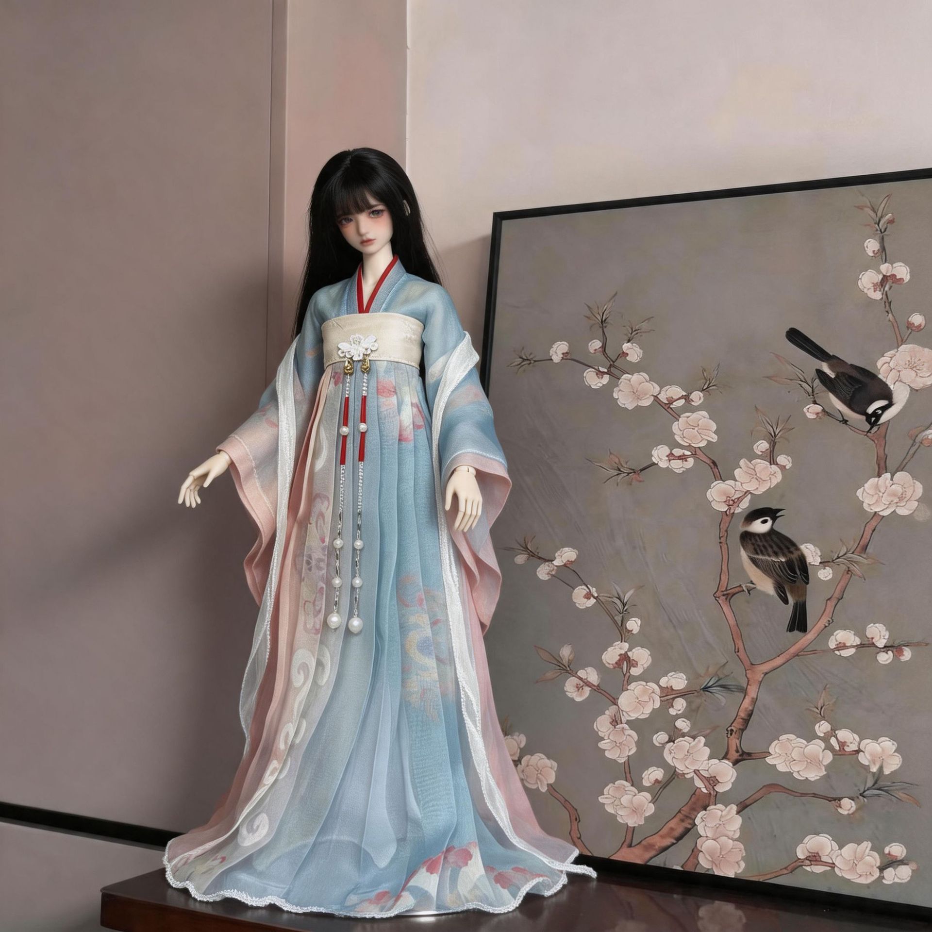 特价30厘米芭比bjd娃娃汉服胖娃体古装换装娃衣女孩子玩具古风萌