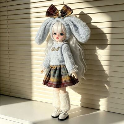 bjd6分娃衣甜美鬼娃娃换装裙子可爱30厘米可动人偶洛丽塔衣服30cm