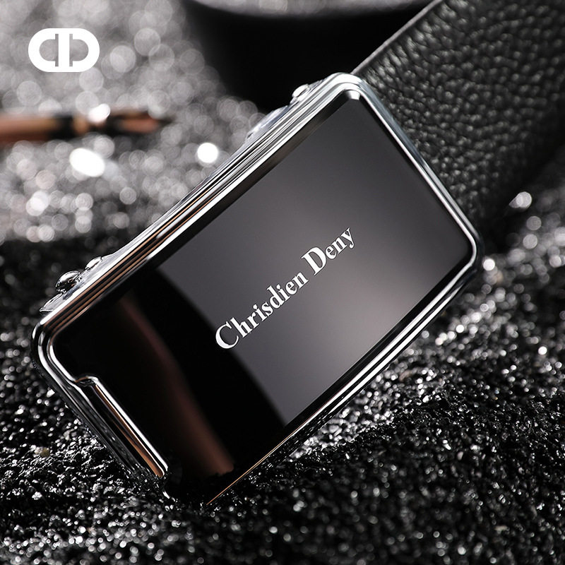 意大利chrisdien deny男士真皮商务自动扣皮带男头层牛皮腰带