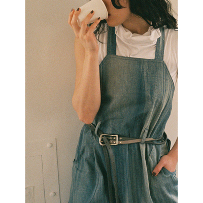 DOSORDONTS 2026春夏白色刺绣堆堆领设计感无袖荡领背心