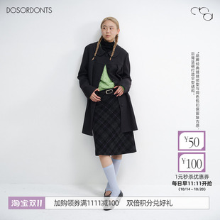 DOSORDONTS 经典领型*60s SwingCoat娃娃领a廓形摩登包扣风衣