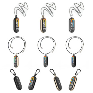 适用小米手环9 NFC登山扣皮绳 10金属头粒项链配件表带吊坠band8