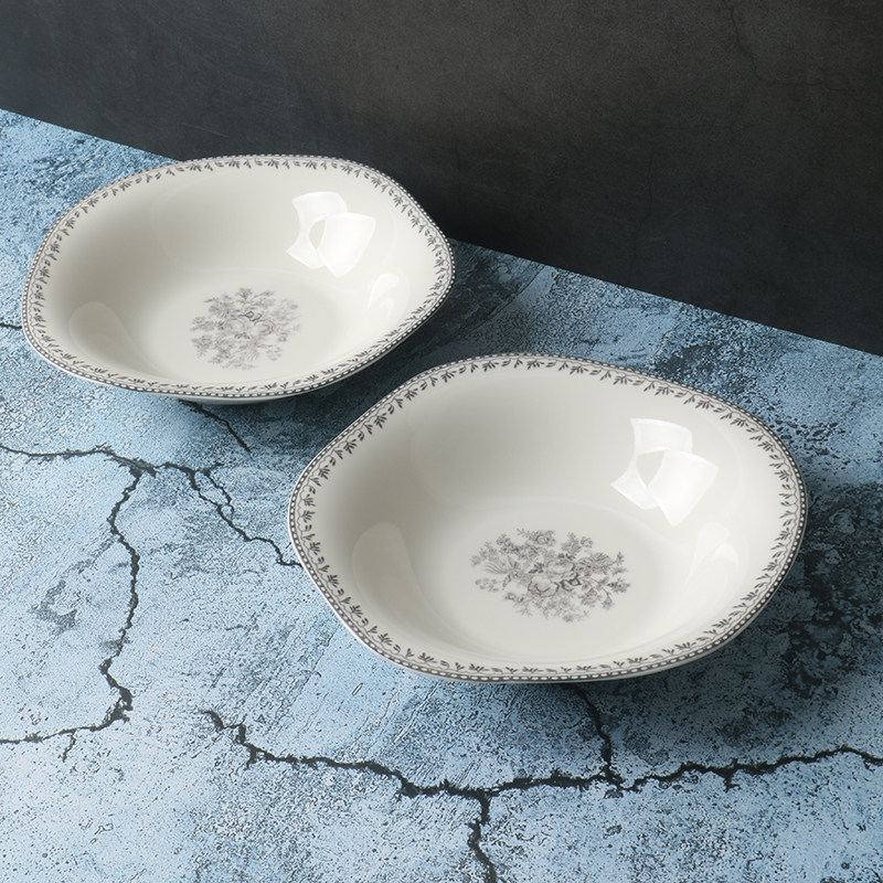 餐具界塔端瓷器】釉下彩汤碗