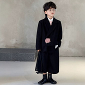 新款 春季 儿童休闲痞帅西服洋气花童礼服主持人演出服 套装 男童西装