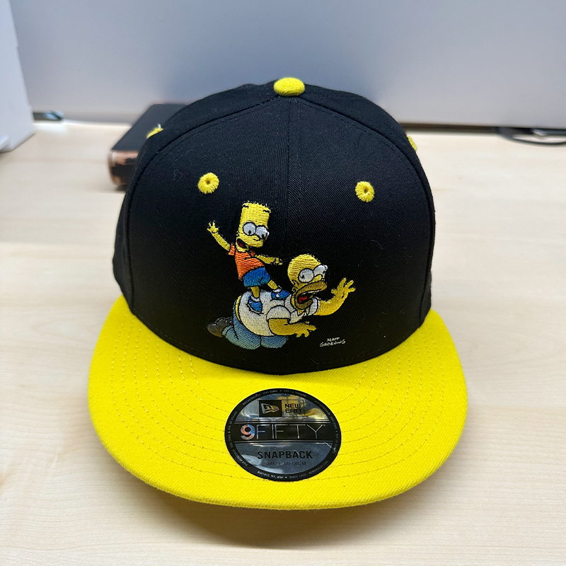NEW ERA x 辛普森卡通鸭舌帽男儿童棒球帽子遮阳防晒百搭平沿帽女