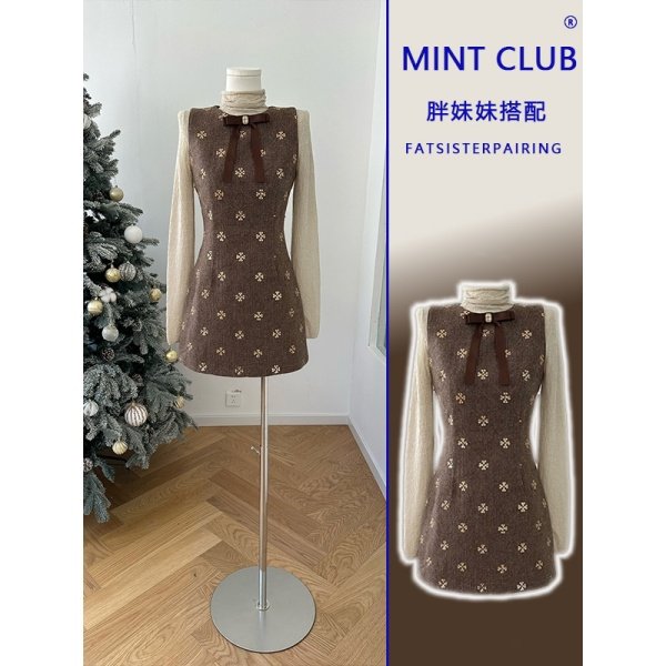 大码胖mm韩系小香风上衣连衣裙两件套女装春季休闲针织衫短裙套装,女装/女士精品,时尚套装,淘宝优惠券,粉丝福利购,淘宝优惠卷