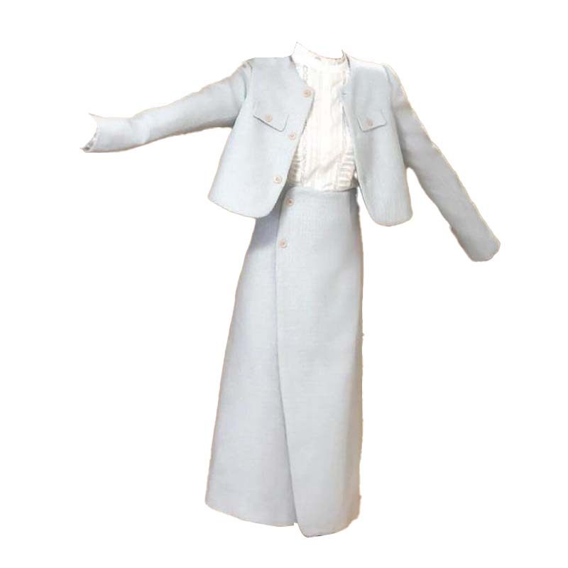 衬衫高级感外套半身裙子三件套