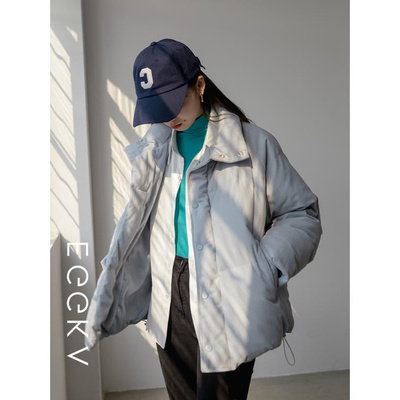 eggka立领女设计感小众冬季棉服