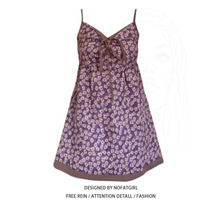 大码胖MM法式碎花吊带连衣裙女夏季新款海边度假风宽松显瘦短裙子