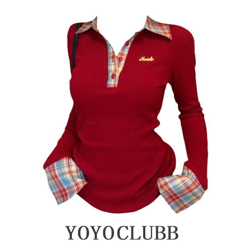 春秋季假两件打底针织衫上衣