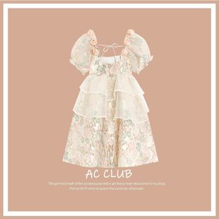 大码女装胖mm奶乖裙小个子夏季茶歇可甜可盐在逃公主连衣裙子女潮