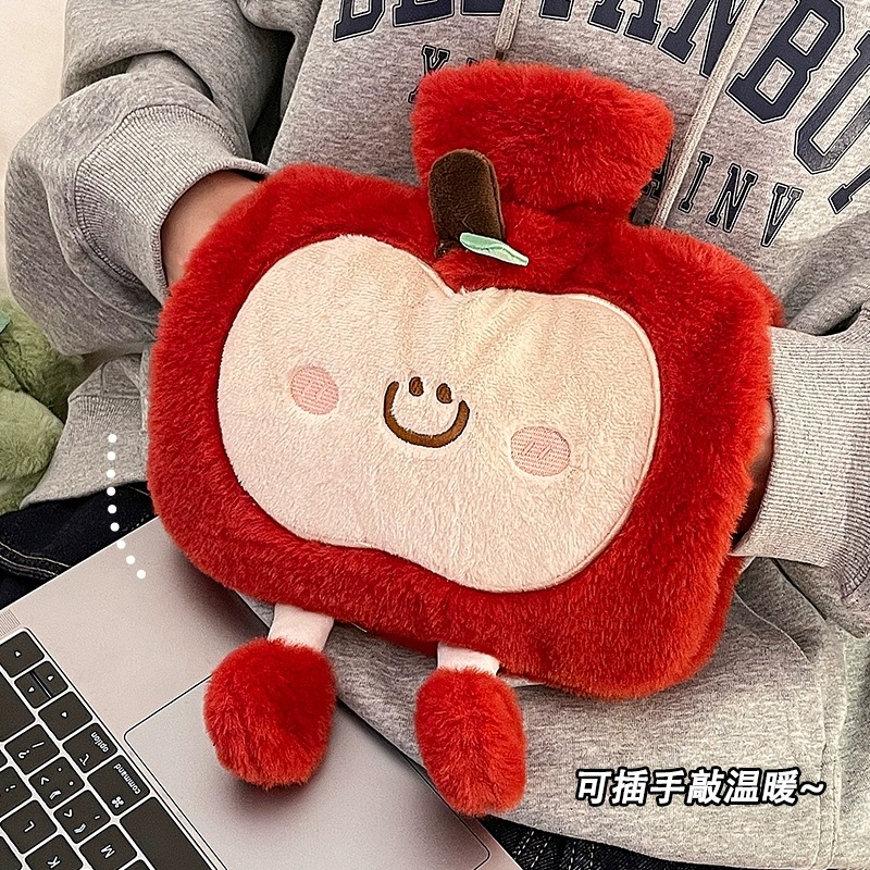 热水袋注水式可爱毛绒敷肚子暖水袋