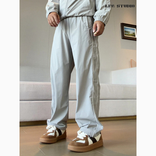 直筒长裤 LFG U家同款 秋冬高弹轻量防晒防紫外线休闲运动外套 套装