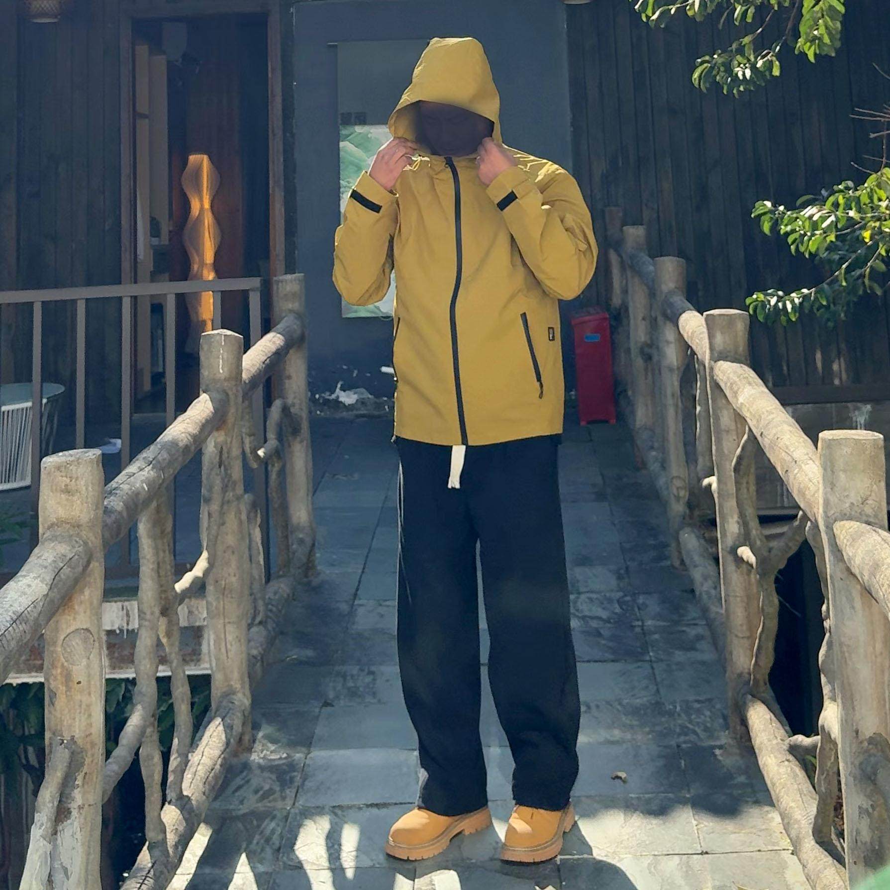 防风冲锋衣LFG翻领春秋宽松