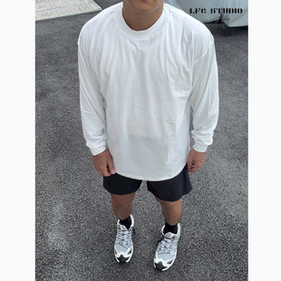 纯色基础款 LFG 新品 T恤25秋季 小高领上衣 USA黄金匹马棉长袖