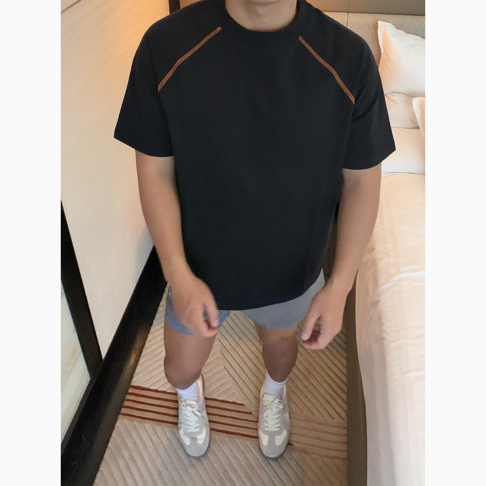 LFG 220G水果弹力运动版T恤26春夏新品凉感轻量撞色插肩短袖,男装,T恤,淘宝优惠券,粉丝福利购,淘宝优惠卷