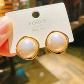 2024年新款 潮女小巧精致方形猫眼耳钉时尚 简约气质高级感百搭耳环