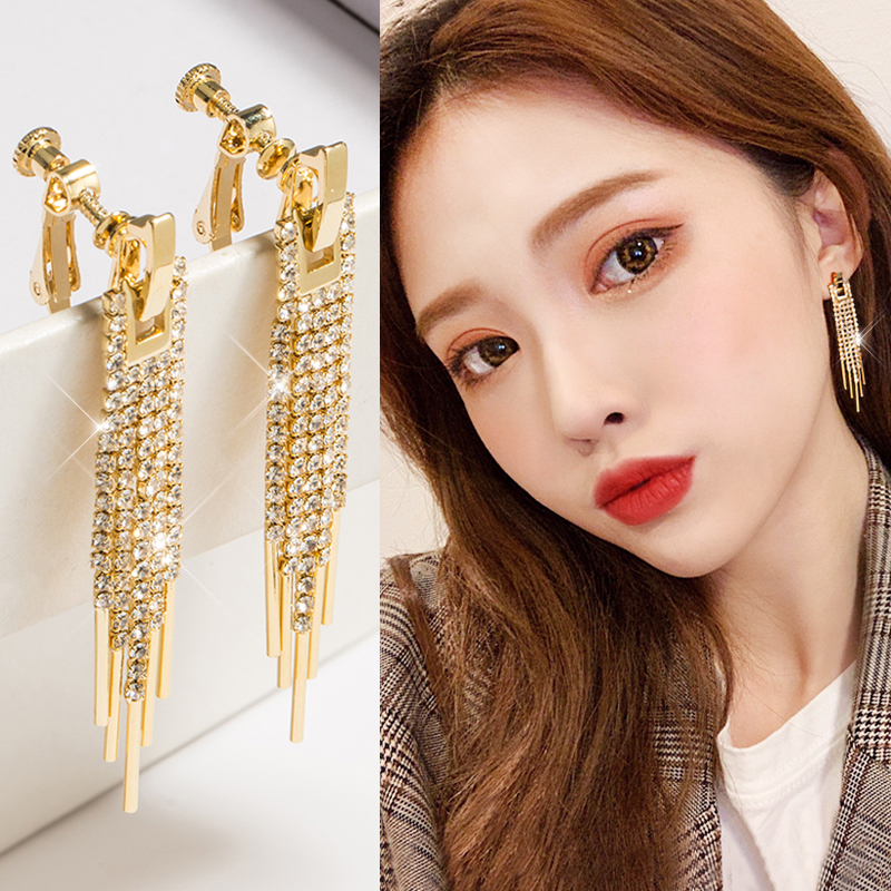 高級感氣質流蘇滿鉆新款耳墜