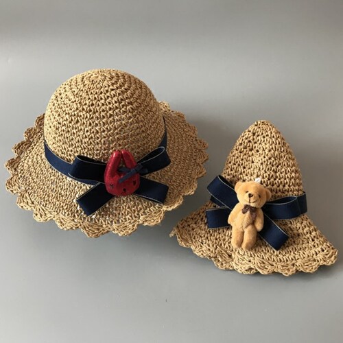 夏季宝宝遮阳草帽女童渔夫帽